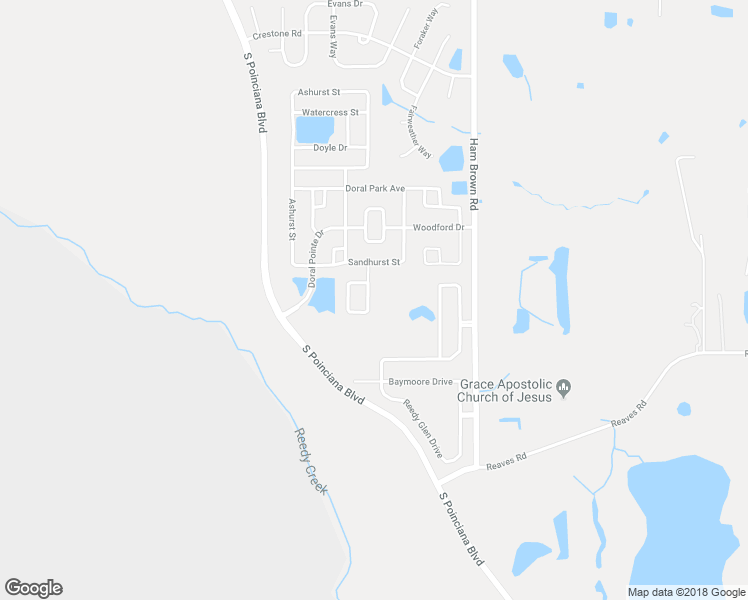 map of restaurants, bars, coffee shops, grocery stores, and more near 3215 Murray Hill Loop in Kissimmee