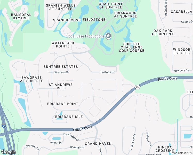 map of restaurants, bars, coffee shops, grocery stores, and more near 3512 Durksly Drive in Melbourne