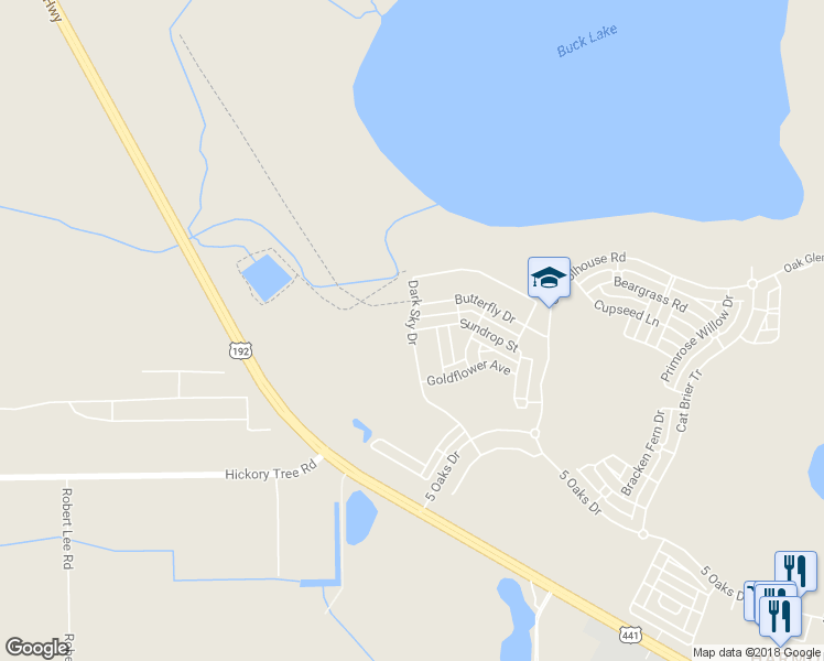 map of restaurants, bars, coffee shops, grocery stores, and more near 6801 Sundrop Street in Saint Cloud