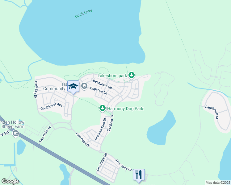 map of restaurants, bars, coffee shops, grocery stores, and more near 3306 Primrose Willow Drive in St. Cloud