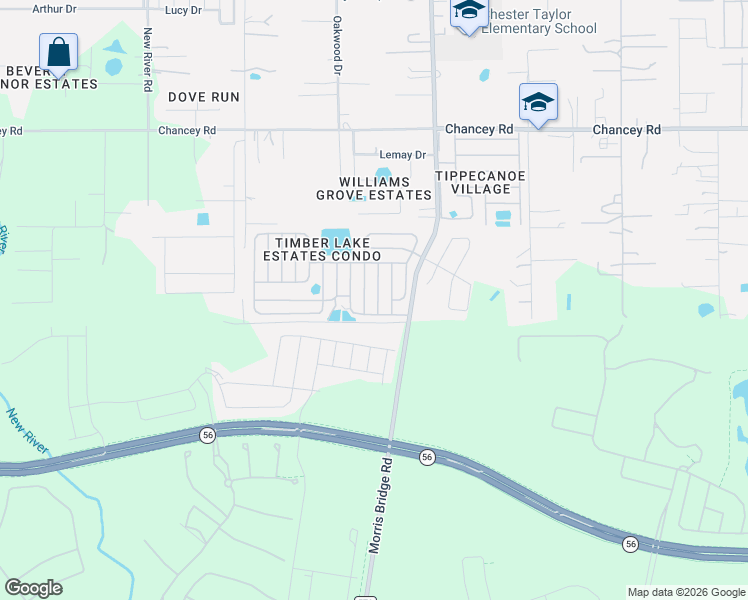 map of restaurants, bars, coffee shops, grocery stores, and more near 3031 Short Leaf Street in Zephyrhills