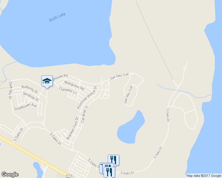 map of restaurants, bars, coffee shops, grocery stores, and more near 7128 Indian Grass Rd in St Cloud