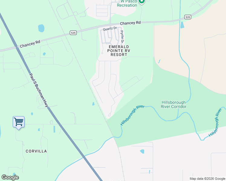 map of restaurants, bars, coffee shops, grocery stores, and more near 3163 Lytton Hall Drive in Zephyrhills