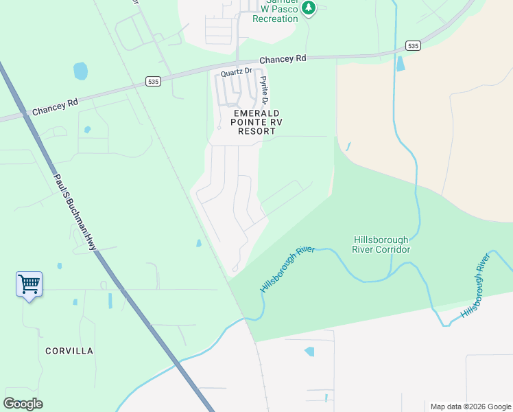map of restaurants, bars, coffee shops, grocery stores, and more near 39693 Harvest Creek Lane in Zephyrhills