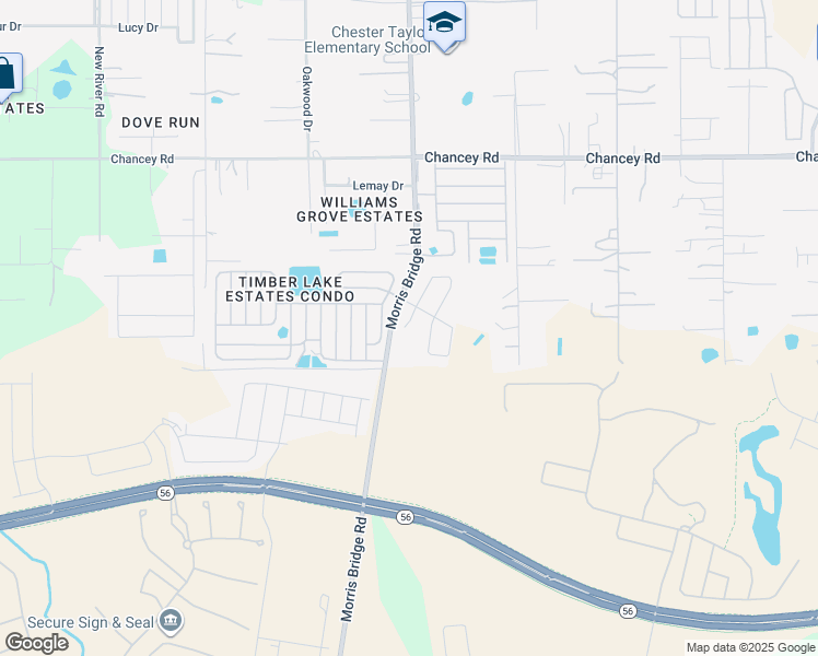 map of restaurants, bars, coffee shops, grocery stores, and more near 34411 Lodge Drive in Zephyrhills