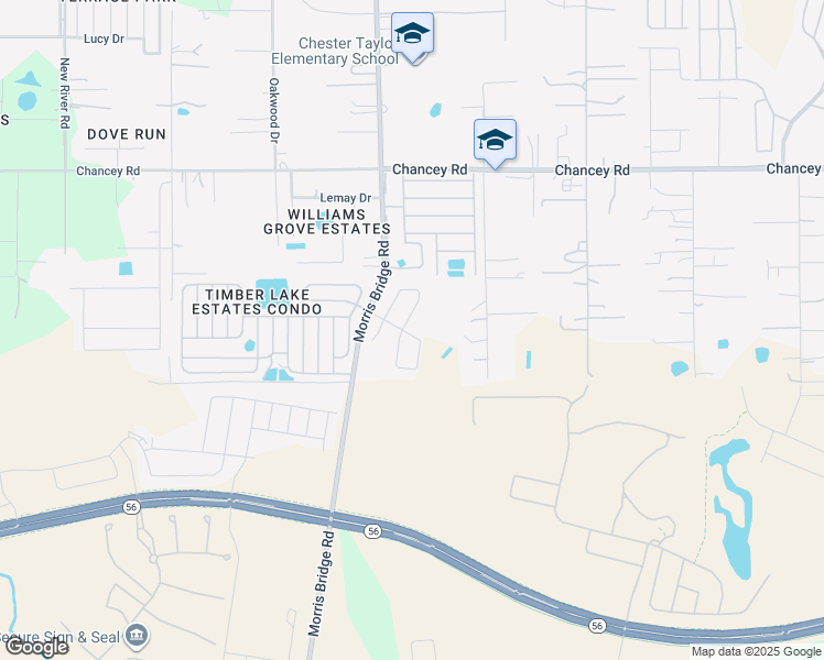 map of restaurants, bars, coffee shops, grocery stores, and more near 3140 Morris Bridge Road in Zephyrhills