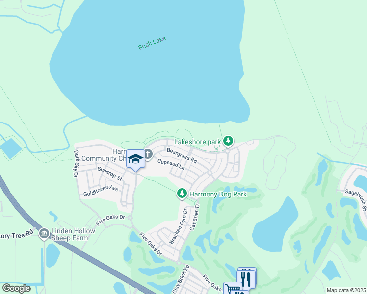 map of restaurants, bars, coffee shops, grocery stores, and more near 3325 Schoolhouse Road in Osceola County
