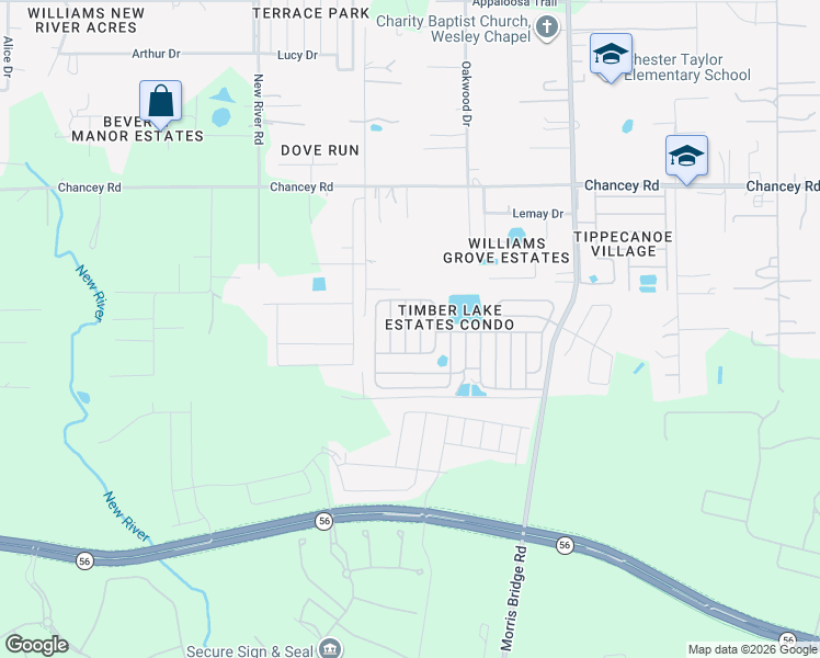 map of restaurants, bars, coffee shops, grocery stores, and more near 3130 Moonlight Street in Zephyrhills