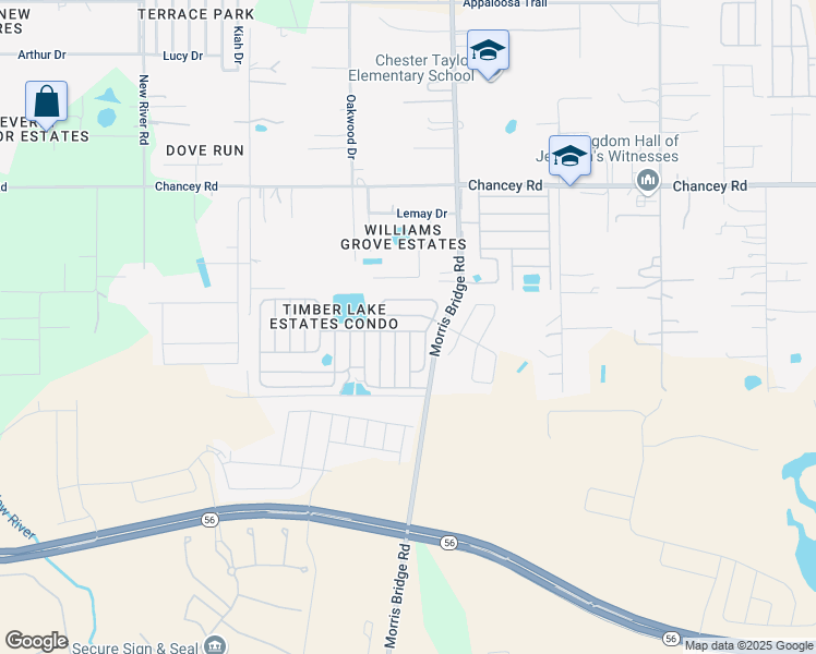 map of restaurants, bars, coffee shops, grocery stores, and more near 34345 Country Breeze Ave in Zephyrhills