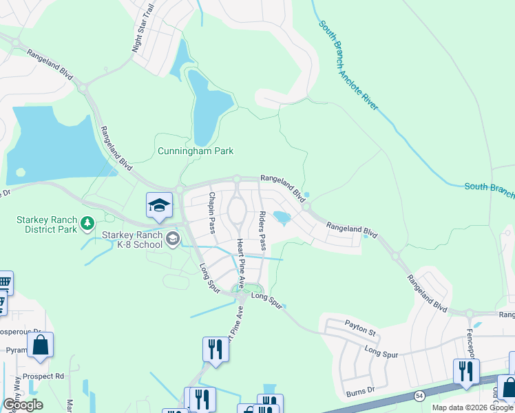 map of restaurants, bars, coffee shops, grocery stores, and more near 3254 Heart Pine Avenue in Odessa