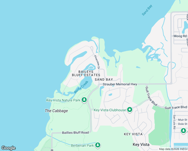 map of restaurants, bars, coffee shops, grocery stores, and more near 2138 Bayou Drive in Holiday
