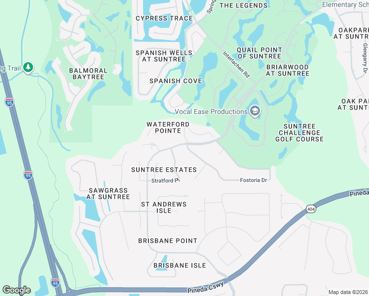 map of restaurants, bars, coffee shops, grocery stores, and more near 1007 Fostoria Drive in Melbourne
