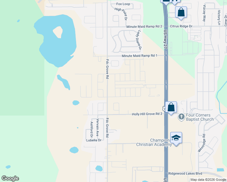 map of restaurants, bars, coffee shops, grocery stores, and more near 2830-2898 Fdc Grove Road in Davenport