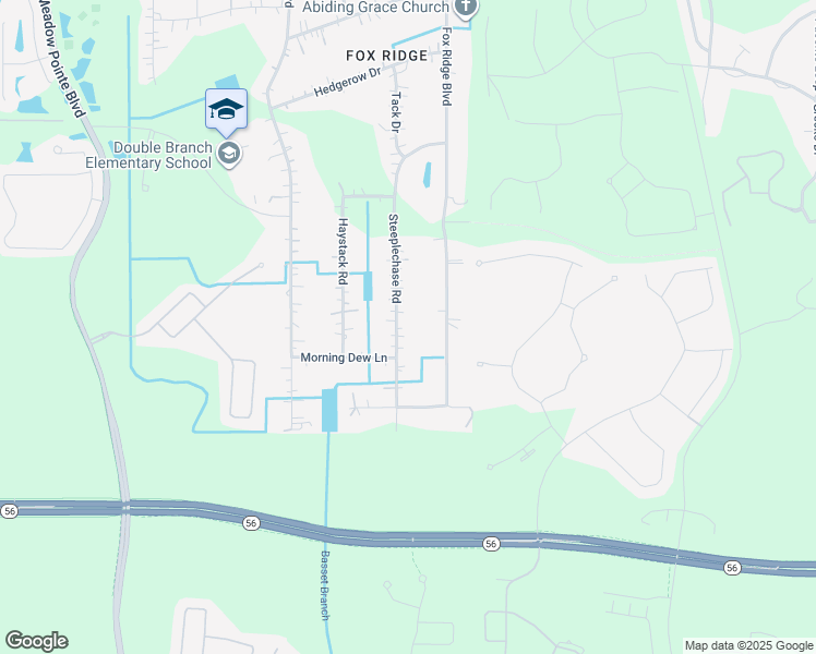 map of restaurants, bars, coffee shops, grocery stores, and more near 3226 Steeplechase Road in Wesley Chapel