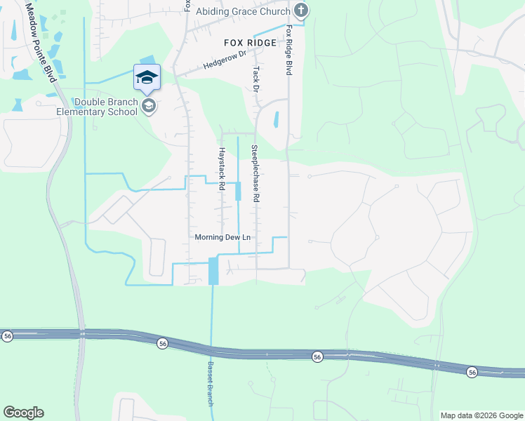 map of restaurants, bars, coffee shops, grocery stores, and more near 3238 Steeplechase Road in Zephyrhills