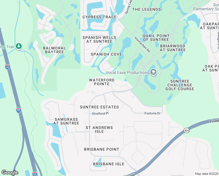 map of restaurants, bars, coffee shops, grocery stores, and more near 1010 Barclay Court in Melbourne