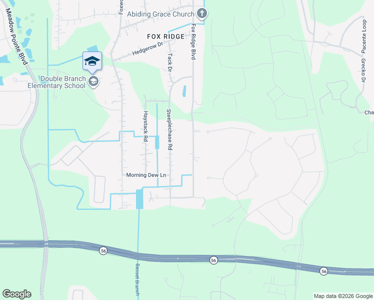 map of restaurants, bars, coffee shops, grocery stores, and more near 3238 Steeplechase Road in Zephyrhills
