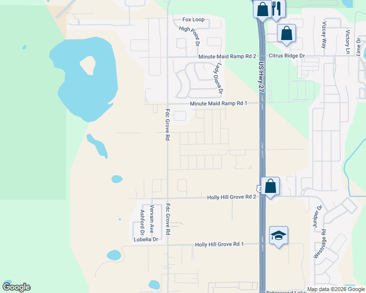 map of restaurants, bars, coffee shops, grocery stores, and more near 2801-2899 Holly Hill Grove Road 3 in Davenport