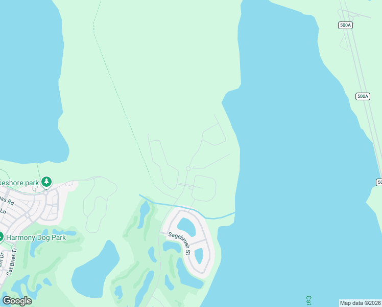 map of restaurants, bars, coffee shops, grocery stores, and more near 5 Oaks Drive in St. Cloud