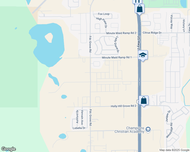 map of restaurants, bars, coffee shops, grocery stores, and more near 3501 Fdc Grove Road in Davenport