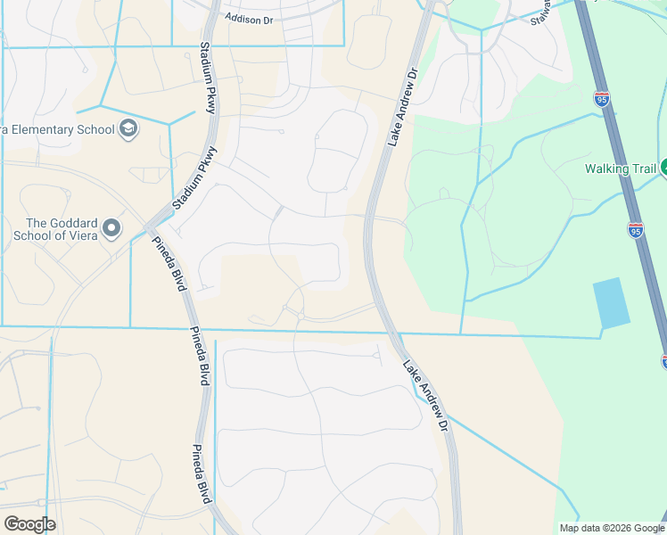 map of restaurants, bars, coffee shops, grocery stores, and more near 2125 Trift Bridge Circle in Melbourne