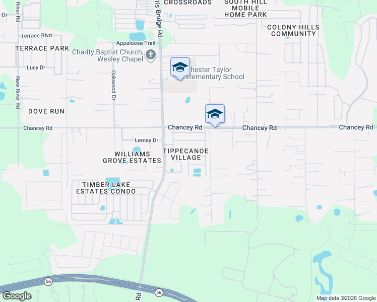 map of restaurants, bars, coffee shops, grocery stores, and more near 34631 Petunia Place in Zephyrhills