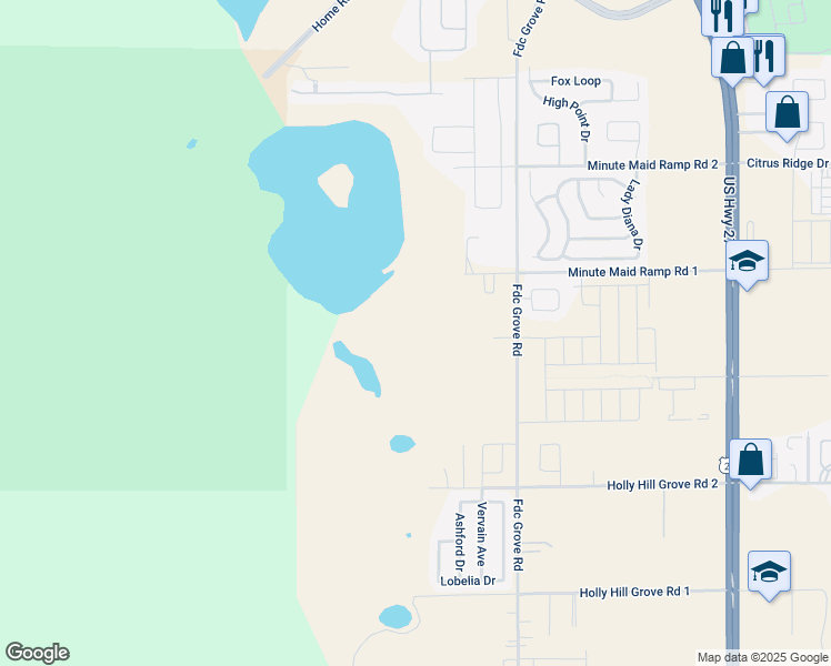 map of restaurants, bars, coffee shops, grocery stores, and more near Holly Hill Grove 3 Road in Davenport