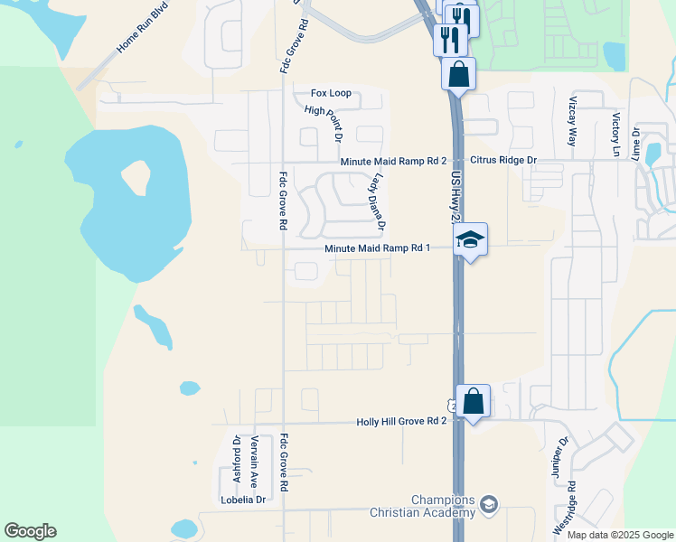map of restaurants, bars, coffee shops, grocery stores, and more near 143 Cambria Grove Circle in Davenport