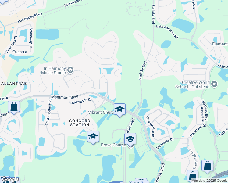 map of restaurants, bars, coffee shops, grocery stores, and more near 3455 Marmalade Court in Land O' Lakes