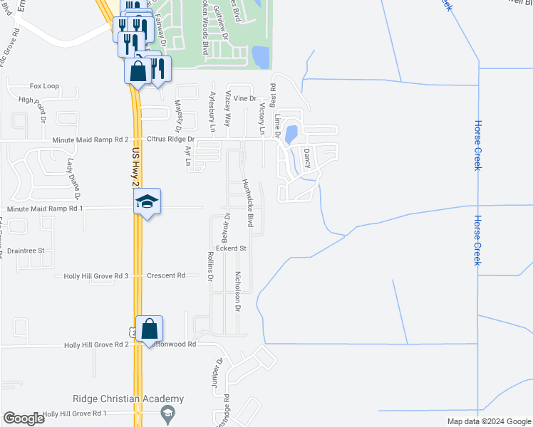 map of restaurants, bars, coffee shops, grocery stores, and more near 3630 Dartford Drive in Davenport