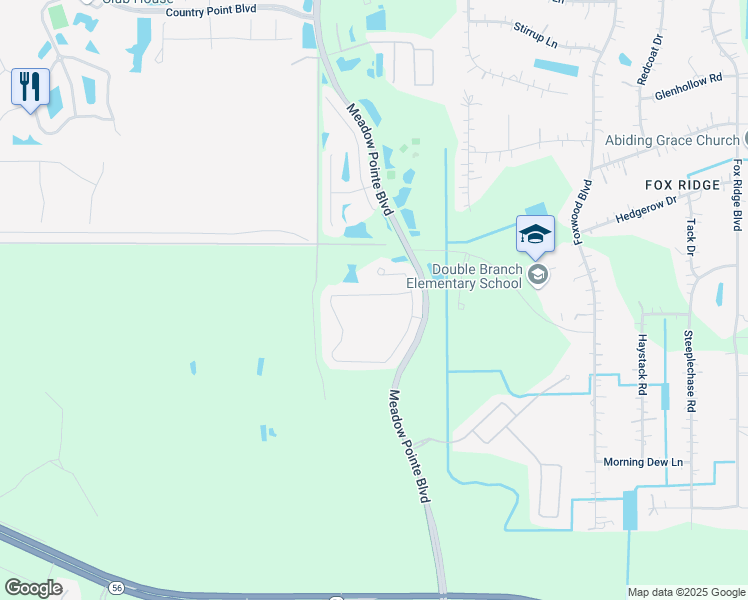 map of restaurants, bars, coffee shops, grocery stores, and more near 31124 Edendale Drive in Wesley Chapel