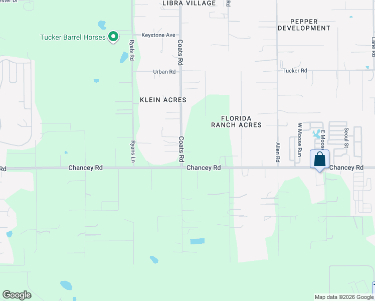 map of restaurants, bars, coffee shops, grocery stores, and more near 3550 Coats Road in Zephyrhills