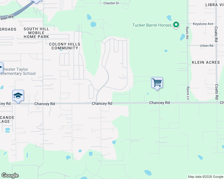 map of restaurants, bars, coffee shops, grocery stores, and more near 3638 Ranger Pkwy in Zephyrhills