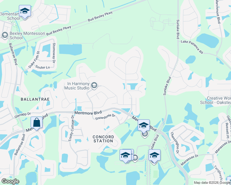 map of restaurants, bars, coffee shops, grocery stores, and more near 3833 Tuckerton Drive in Land O Lakes