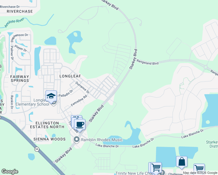 map of restaurants, bars, coffee shops, grocery stores, and more near 10746 Doc Brittle Street in New Port Richey
