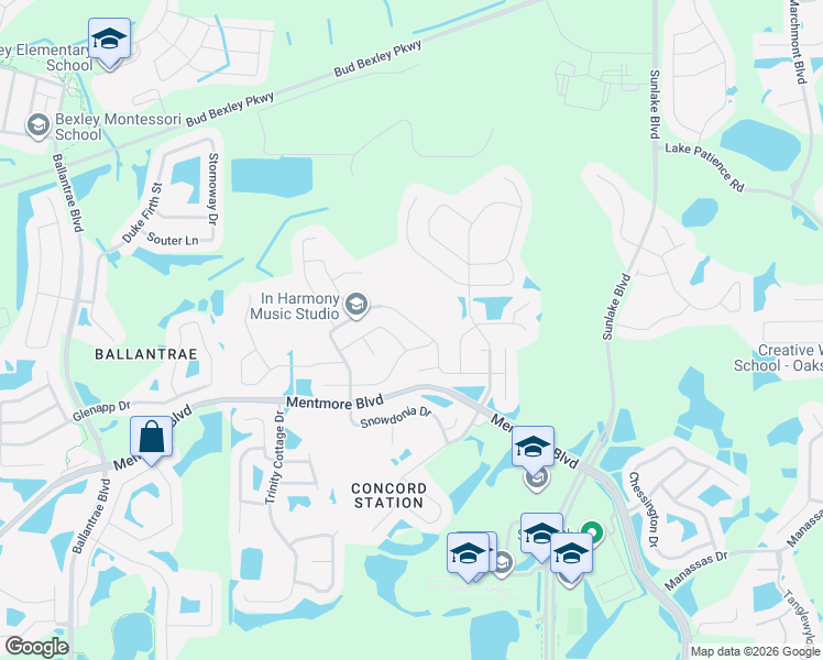 map of restaurants, bars, coffee shops, grocery stores, and more near 3798 Tuckerton Drive in Land O' Lakes