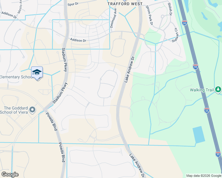 map of restaurants, bars, coffee shops, grocery stores, and more near 2104 Calatrava St in Melbourne