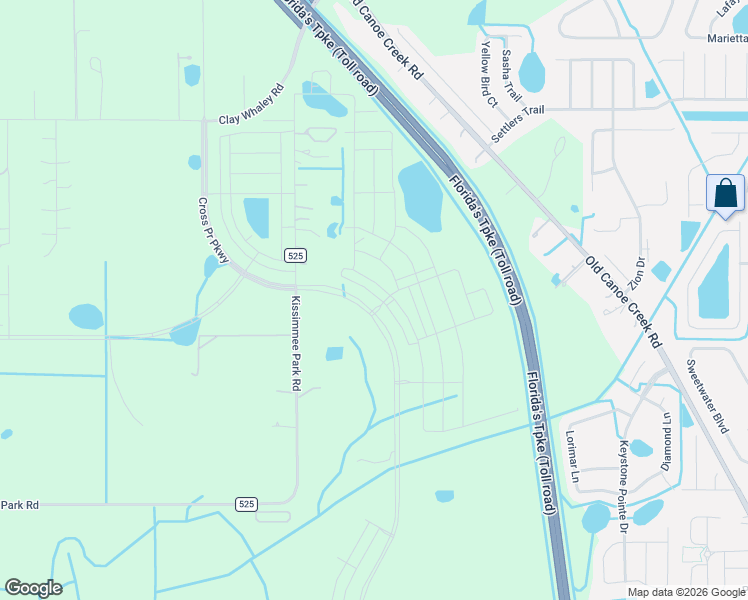 map of restaurants, bars, coffee shops, grocery stores, and more near 3053 Kissimmee Park Road in St. Cloud