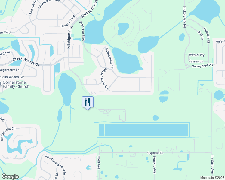 map of restaurants, bars, coffee shops, grocery stores, and more near 571 Brown Bear Way in St. Cloud