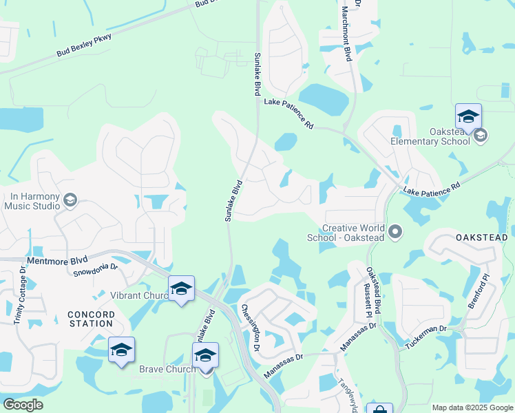 map of restaurants, bars, coffee shops, grocery stores, and more near 19063 Lutterworth Court in Land O' Lakes