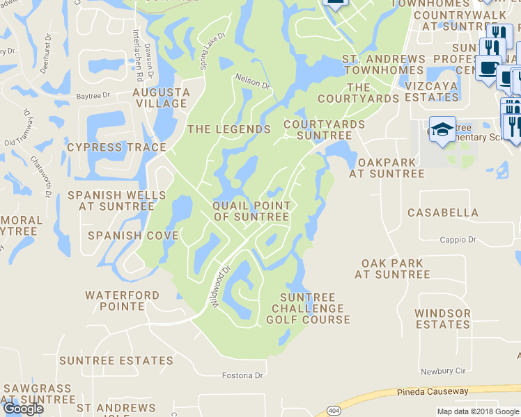 map of restaurants, bars, coffee shops, grocery stores, and more near 858 Ridge Lake Drive in Melbourne