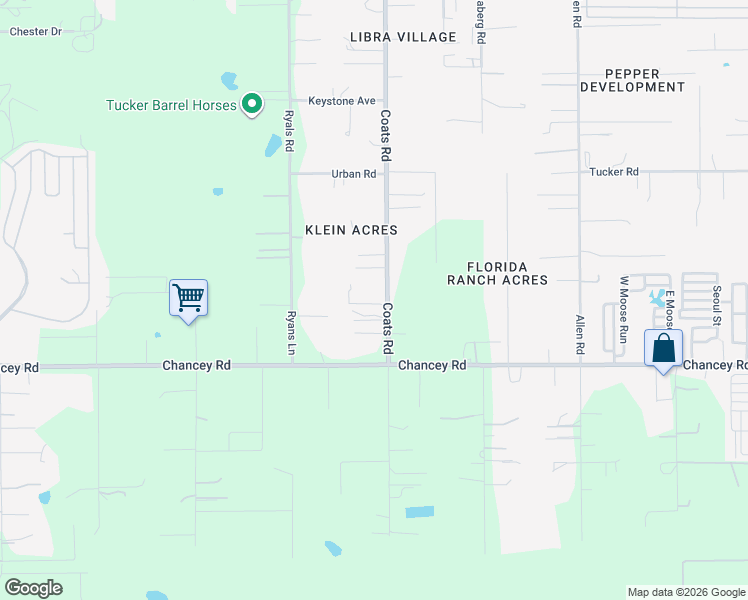 map of restaurants, bars, coffee shops, grocery stores, and more near 3643 Coats Road in Zephyrhills