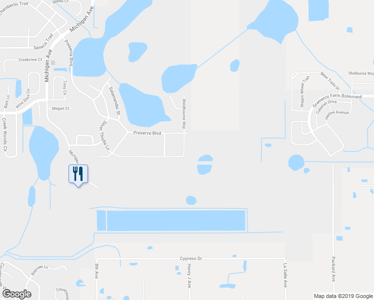 map of restaurants, bars, coffee shops, grocery stores, and more near 5560 Silver Thistle Lane in Saint Cloud