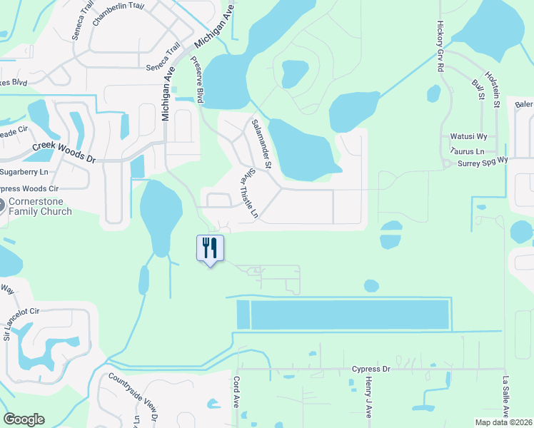 map of restaurants, bars, coffee shops, grocery stores, and more near 571 Brown Bear Way in St Cloud