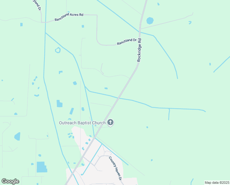 map of restaurants, bars, coffee shops, grocery stores, and more near 11550 Rockridge Road in Lakeland