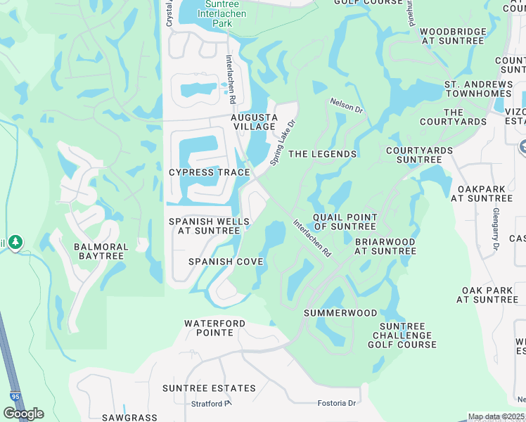map of restaurants, bars, coffee shops, grocery stores, and more near 738 Spanish Cove Drive in Melbourne