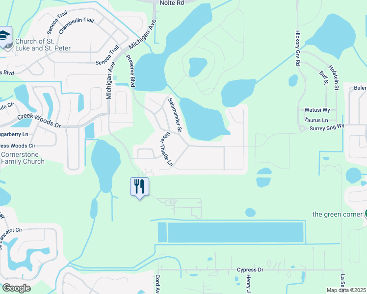 map of restaurants, bars, coffee shops, grocery stores, and more near 490 Brown Bear Way in St. Cloud