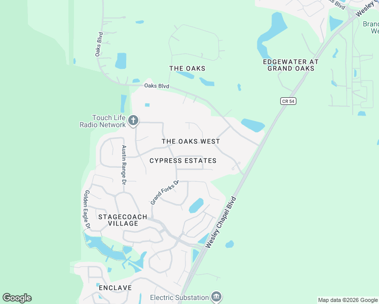 map of restaurants, bars, coffee shops, grocery stores, and more near 25303 Beechwood Drive in Land O' Lakes