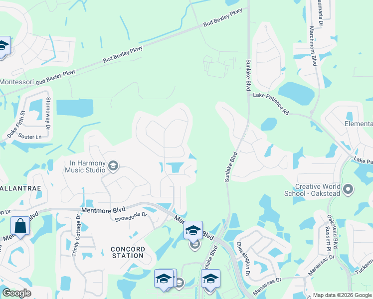 map of restaurants, bars, coffee shops, grocery stores, and more near 3768 Round Table Court in Land O' Lakes