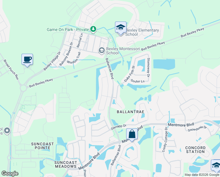 map of restaurants, bars, coffee shops, grocery stores, and more near 3724 Olde Lanark Drive in Pasco County